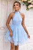 'Oriana' Halter Neck Backless Dress - Celes Fashion